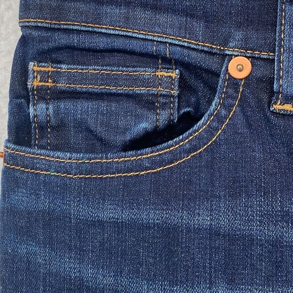 MADEWELL Jeans Womens 27 Skinny Skinny Ankle Frayed Dark Washed Denim Blue - Picture 4 of 15